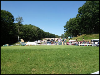 The automobile camp area at New Acoustic Camp